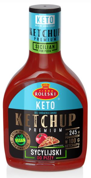 Roleski Premium Ketchup Sycylijski do pizzy,  KETO