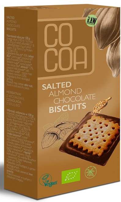 Cocoa Biscuits with almond chocolate and BIO salt