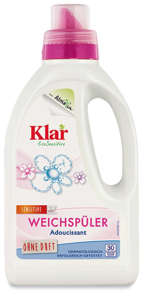 Klar Rinse and softener for fabrics