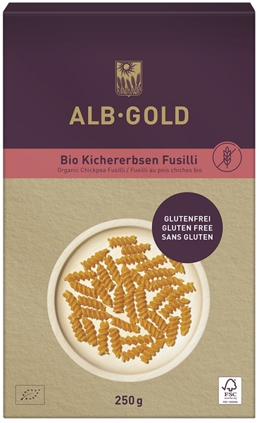 Alb-Gold Makaron z ciecierzycy świderki bezglutenowy BIO