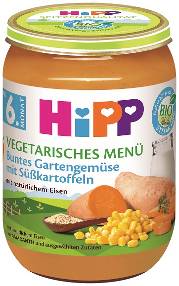 Verduras Hipp con amaranto y boniato dulce BIO