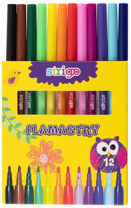 Strigo Flamastry 12 kolorów