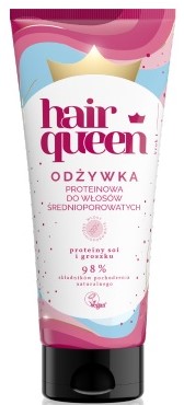 Hair queen Odżywka proteinowa   do włosów średnioporowatych