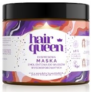 Hair queen Maska emolientowa  do włosów wysokoporowatych