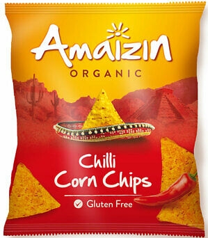 Amaizin Chipsy kukurydziane chili  bezglutenowe BIO