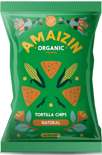 Amaizin Chipsy kukurydziane solone bezglutenowe BIO