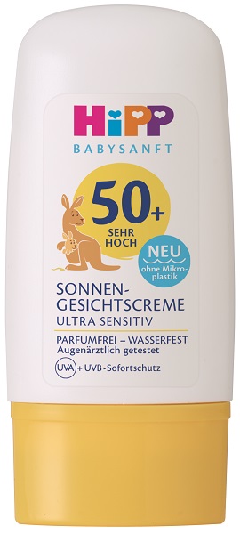 HiPP Babysanft Krem przeciwsłoneczny do twarzy SPF50+ Ultra Sensitive 