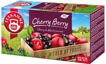 Teekanne Cherry Berry Aromatyzowana herbatka o smaku wiśni i czarnej porzeczki