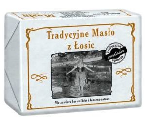 Mantequilla extra de Łosice 82% grasa