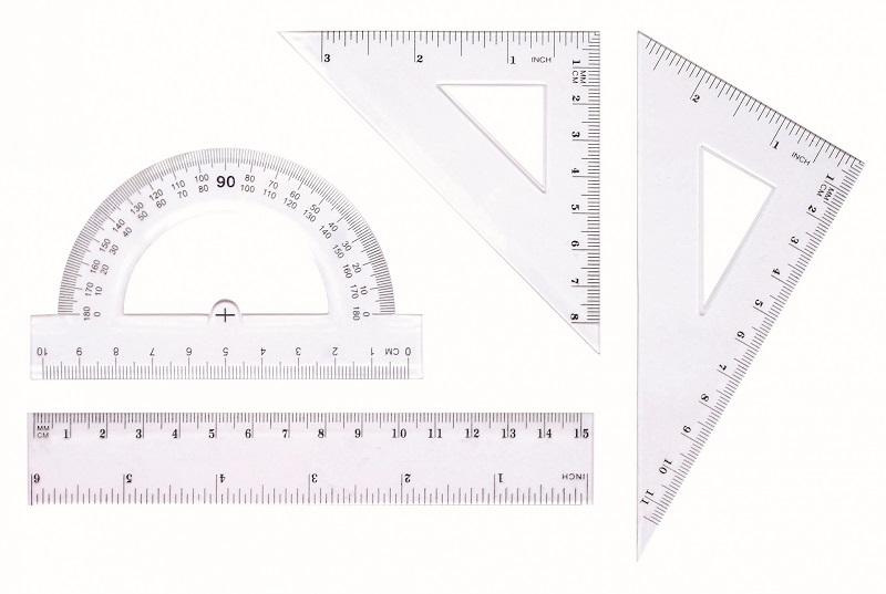 Tetis geometrisches Set mit einem 15 cm Lineal
