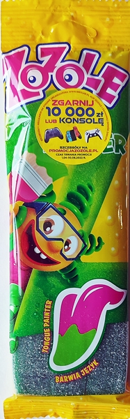 Zozole Painter Green kwaśne żelki o smaku arbuza
