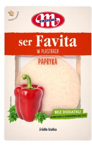 Sándwich de queso Mlekovita Favita con pimentón