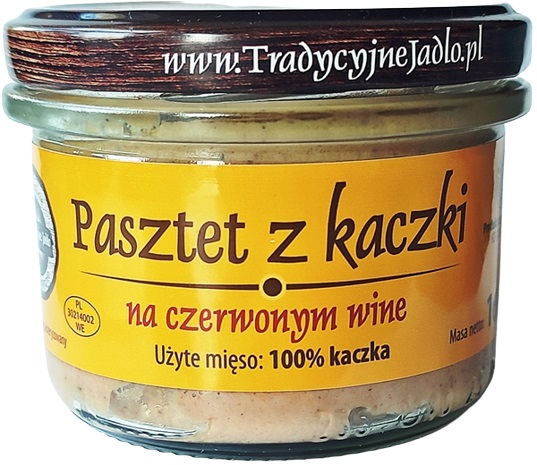 Tradycyjne Jadło Pasztet z kaczki na czerwonym winie