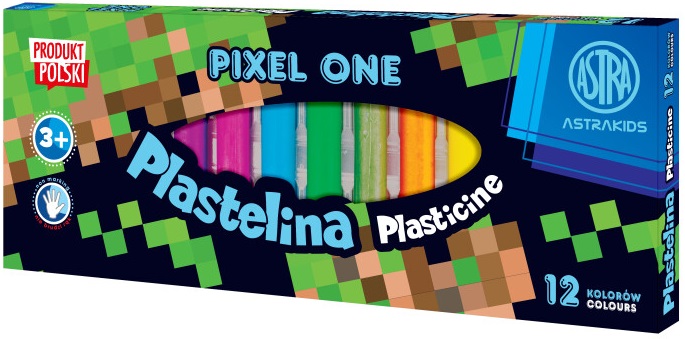 Astra Plastelina Pixel One 12 kolorów