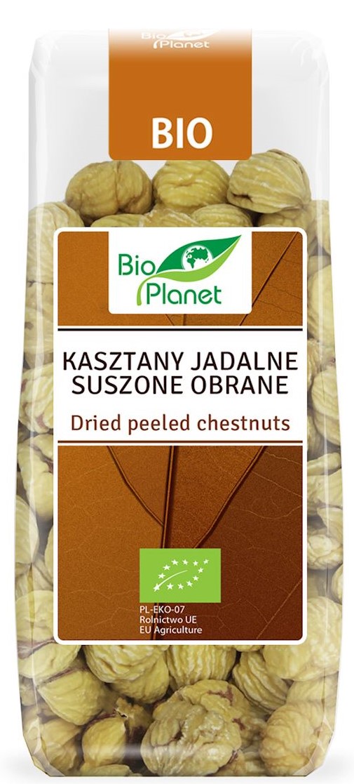 Bio Planet Organic сушеные съедобные каштаны