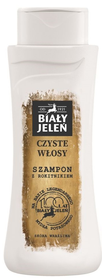 Biały Jeleń shampoo with sea buckthorn based on the legendary potassium soap
