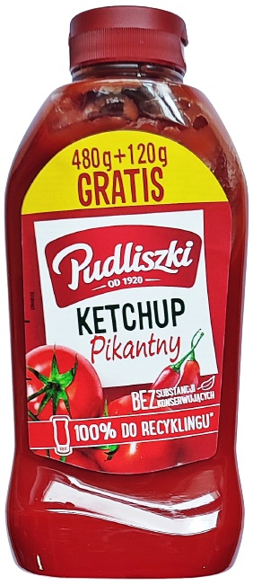 Salsa de tomate picante Pudliszki