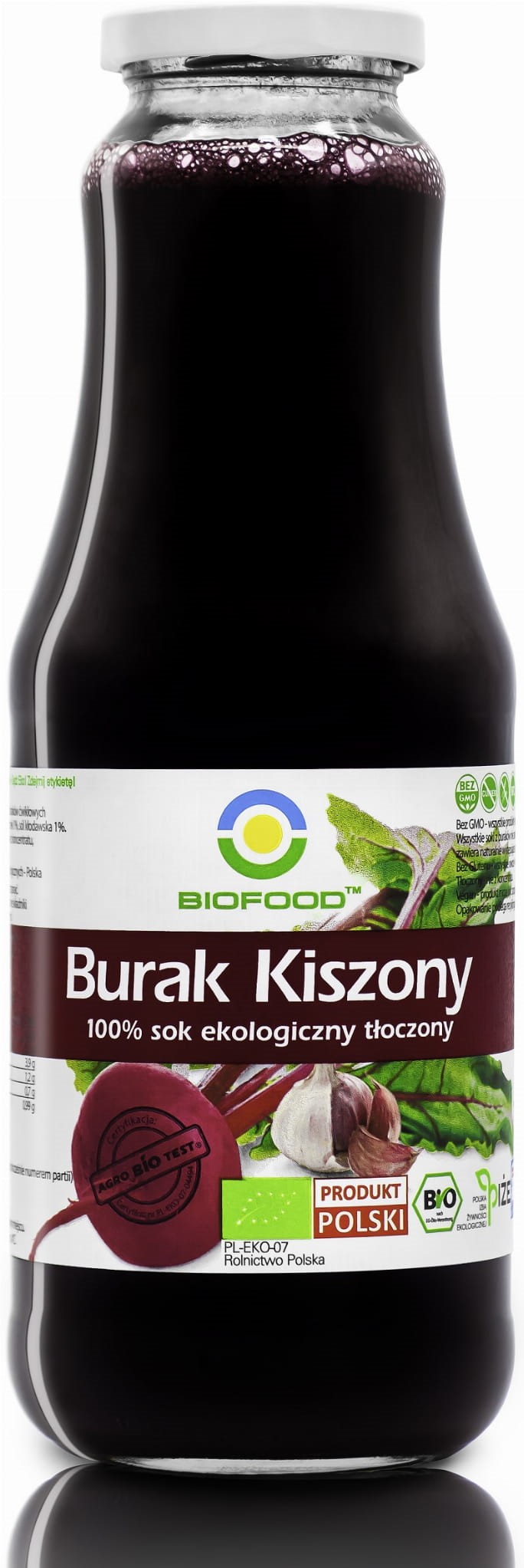Bio Food Ekologiczny sok z buraka  kiszonego, bezglutenowy NFC
