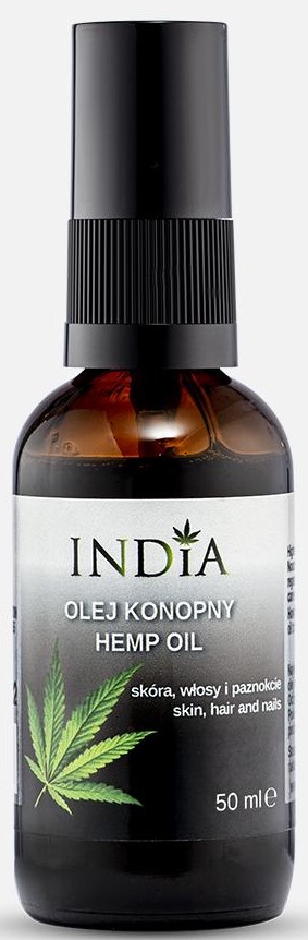 India Hemp oil For the care of dry skin, nails and hair