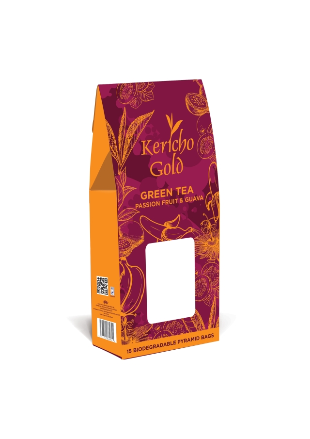 Kericho Gold Passion fruit & Guava green tea | Essence collection