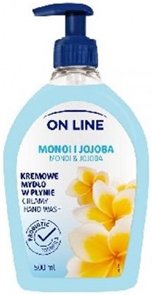 On Line Creamy Monoi and Jojoba liquid soap