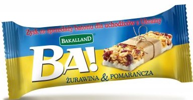 Bakalland Ba! Żurawina i Pomarańcza baton