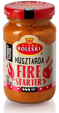 Roleski Mustard Firestarter Línea de comida callejera NUEVO