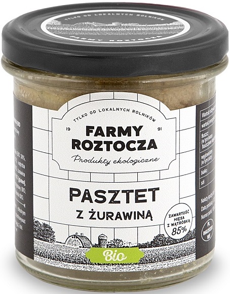 Farmy Roztocza Pasztet drobiowo -  wieprzowy z żurawiną BIO