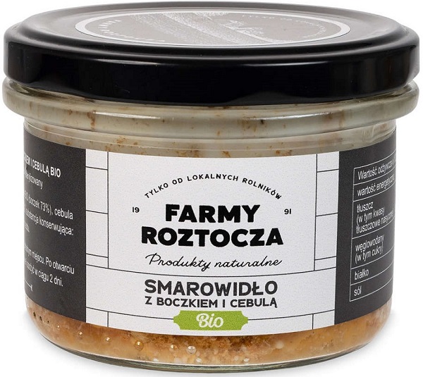 Farmy Roztocze BIO spread with bacon and onion