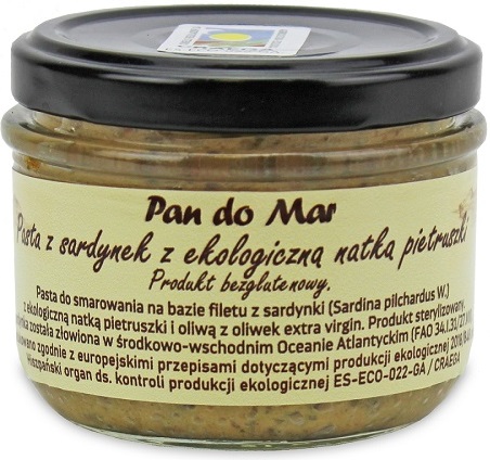 Pan Do Mar Pasta de sardinas sin gluten con perejil BIO