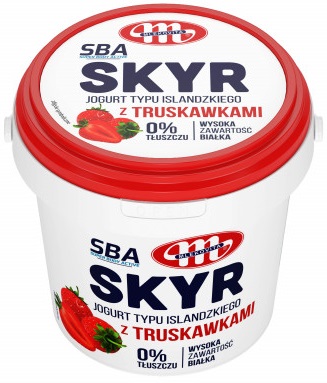 Mlekovita Skyr isländischer Joghurt mit Erdbeeren