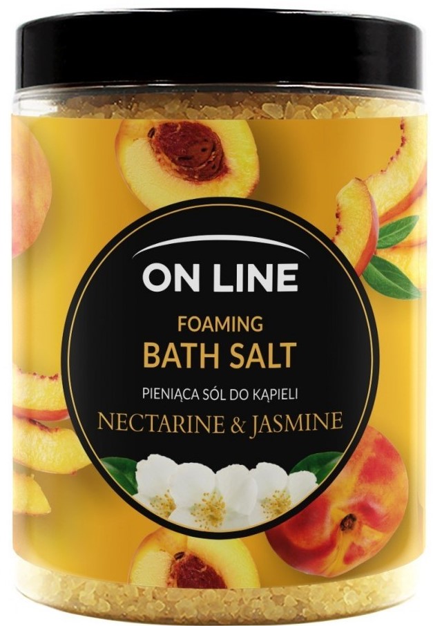 On Line Nectarine & Jasmine foaming bath salt