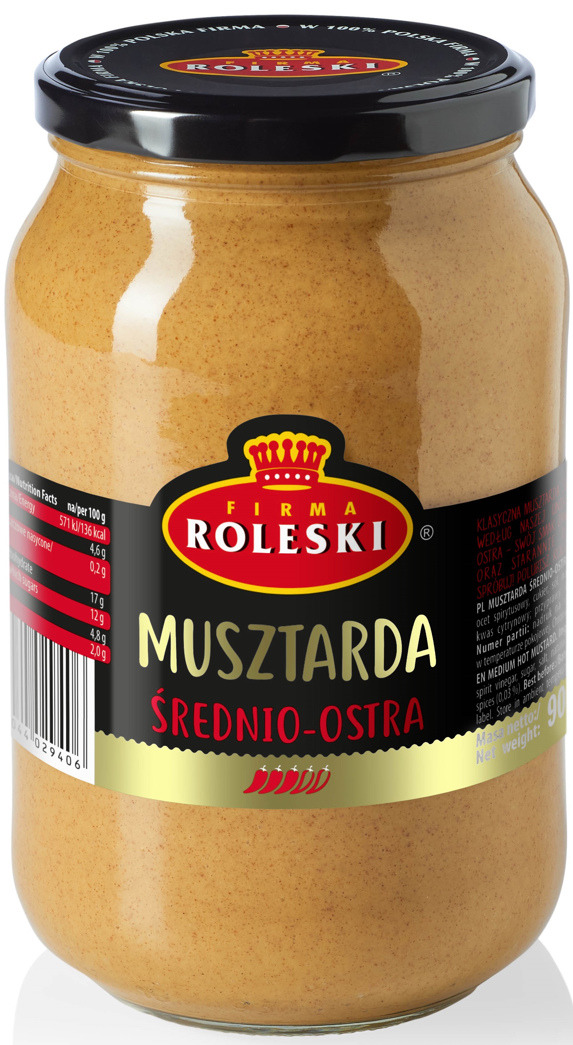 Roleski musztarda średnio-ostra