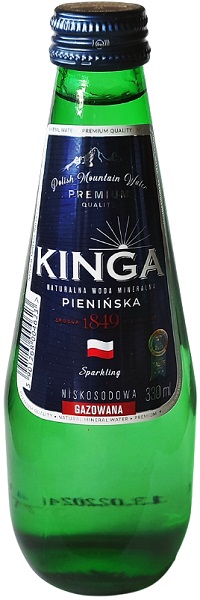 Kinga Pienińska agua mineral con gas baja en sodio