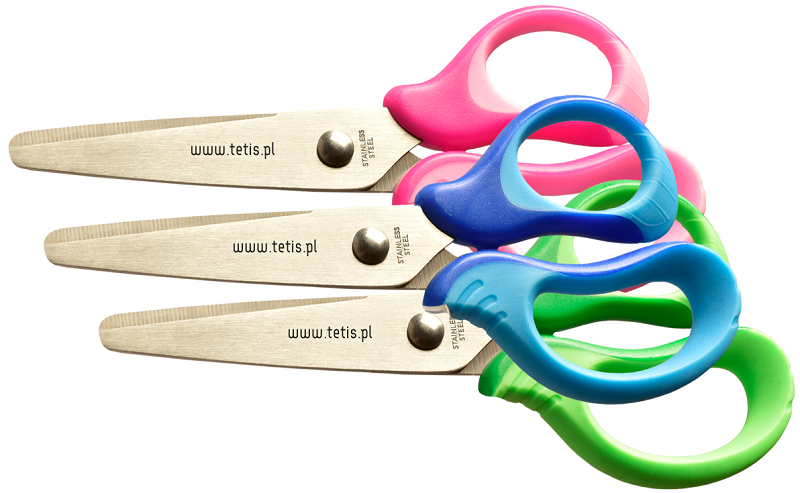 Tetis School scissors GN255-M, assorted colors