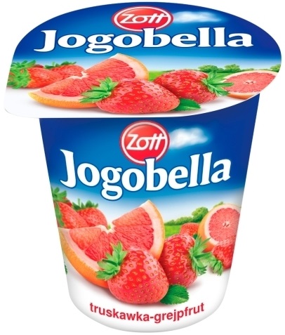 Zott Jogobella jogurt owocowy truskawka-grejpfrut