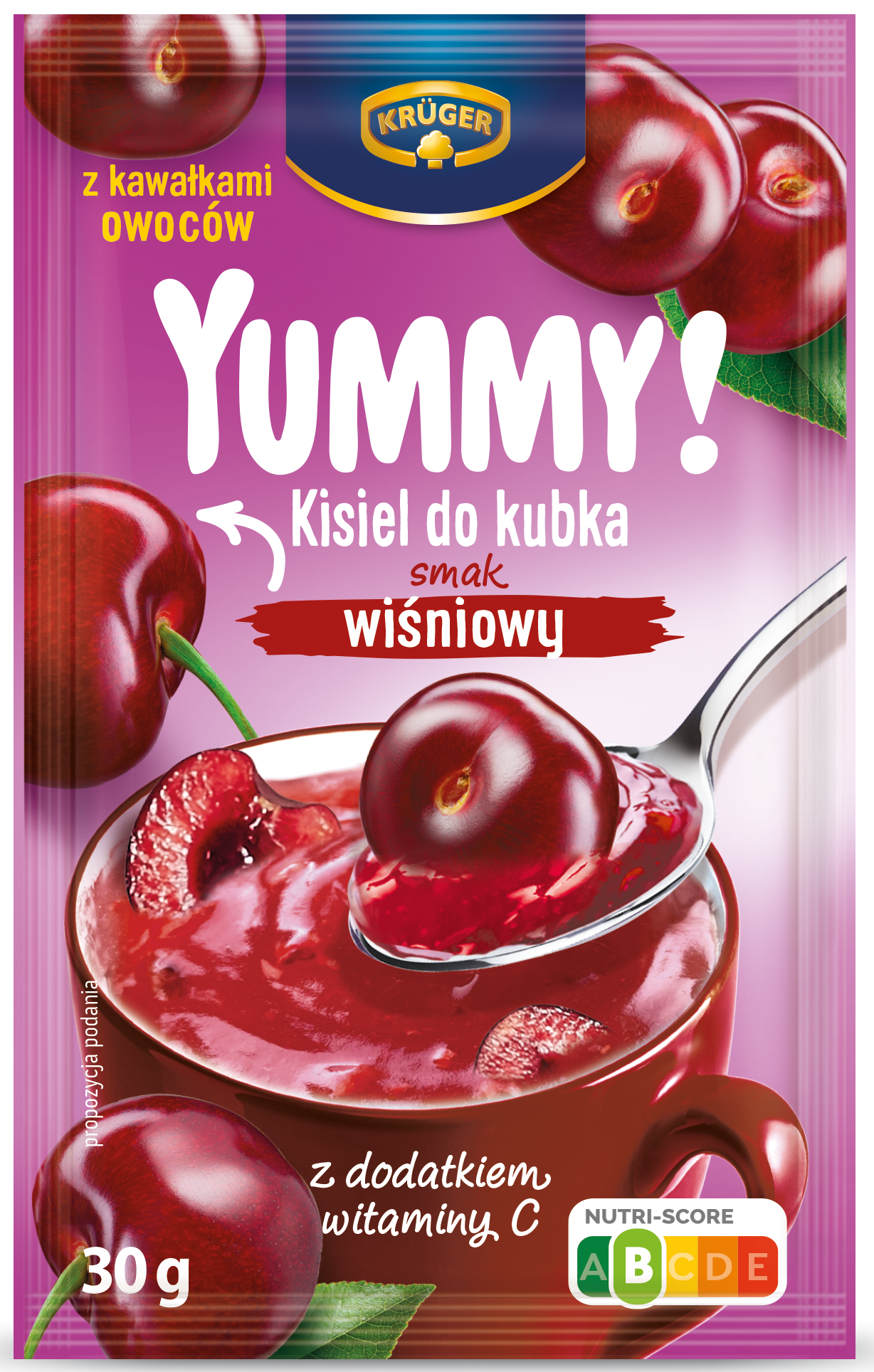 Kruger YUMMY! Cherry flavor mug kissel