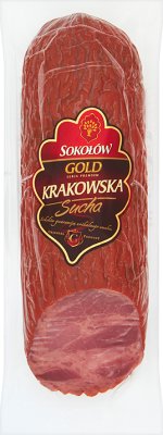 Сухая колбаса Sokołów Gold Krakowska герметично упакована