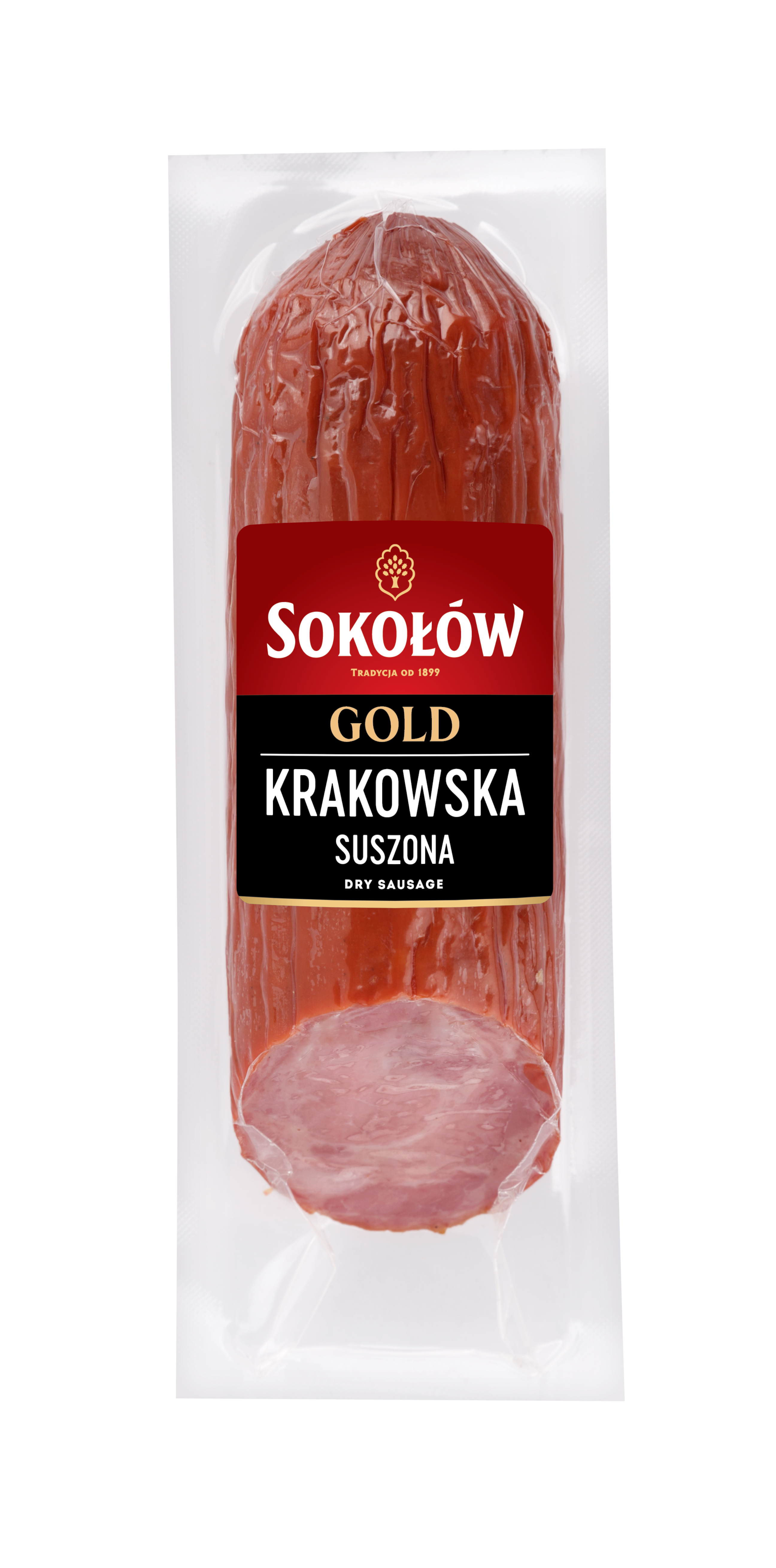 Sokołów Gold kiełbasa Krakowska Sucha pakowana hermetycznie