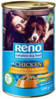 Reno Futter für ausgewachsene Hunde mit Huhn in Soße