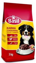 Basil Dry dog food with beef