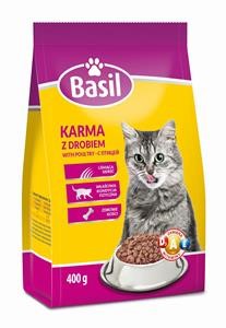 Basil Alimento seco con aves para gatos adultos