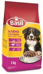 Basil Trockenfutter mit Geflügel für ausgewachsene Hunde