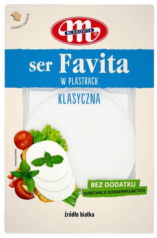 Mlekovita Ser Favita w plastrach  klasyczna