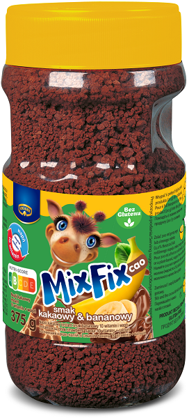 Bebida de cacao Kruger MixFix Cao con sabor a plátano