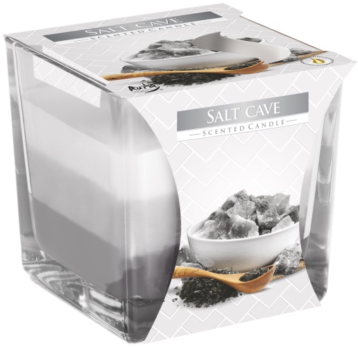 Bispol Scented candle in glass salt cave