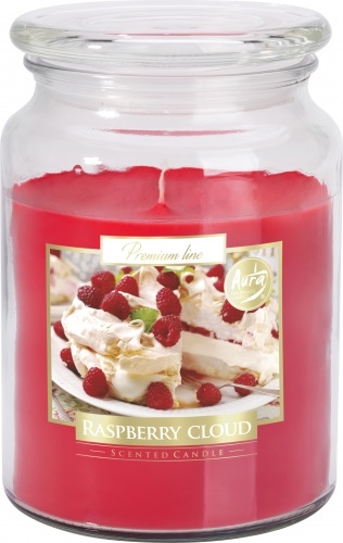 Bispol Scented candle in glass raspberry cloud