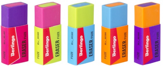 Berlingo Eraser Fuze mix of colors