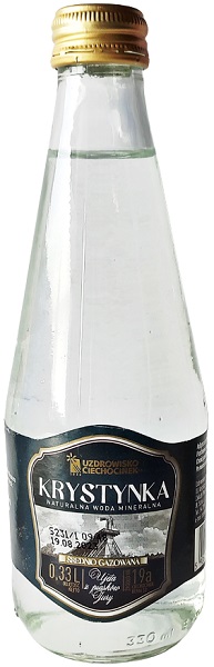 Krystyna Natural mineral water, moderately sparkling