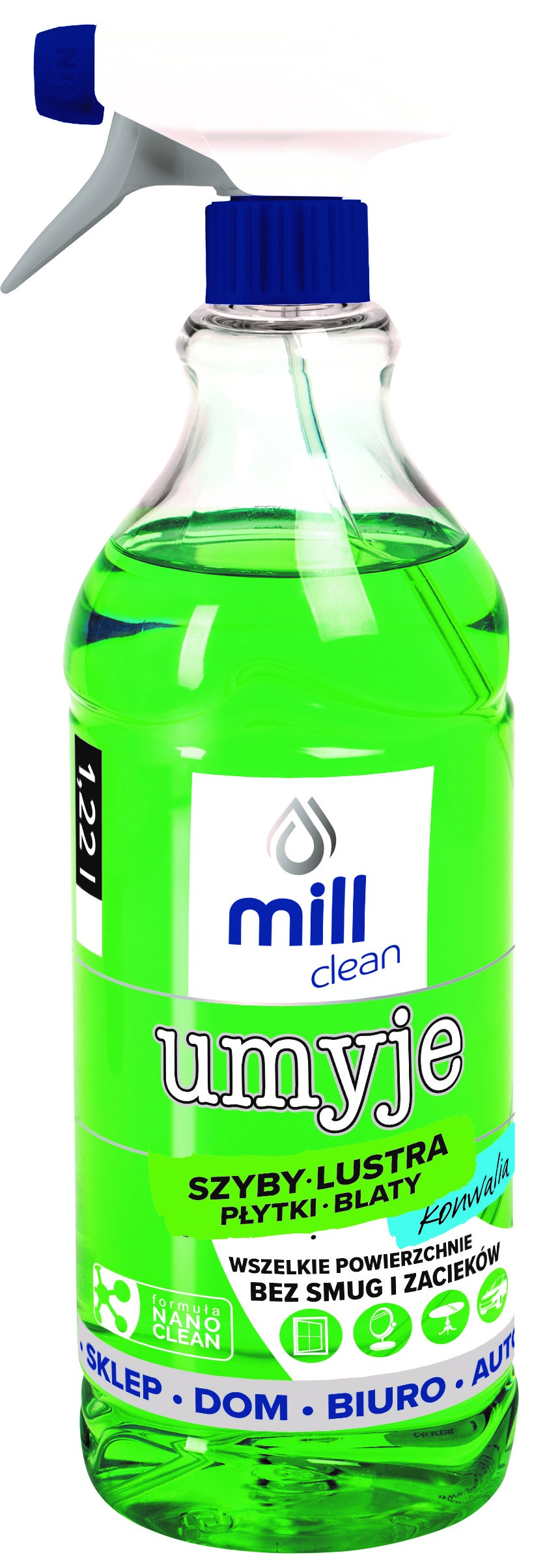 Mill clean will wash - liquid for washing mirror glass, glaze - lily of the valley